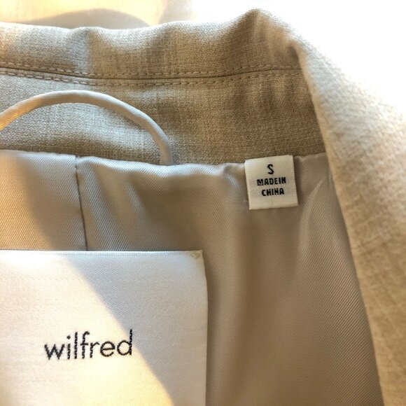 ARITZIA Wilfred 'Generation Blazer' in Heather Oat Beige (Linen Blend) - Picture 6 of 7